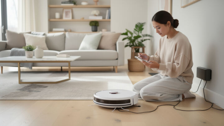 Comment installer et programmer un aspirateur robot chez soi 1 découvrez comment installer facilement et programmer votre aspirateur robot pour un nettoyage autonome et efficace chez vous.