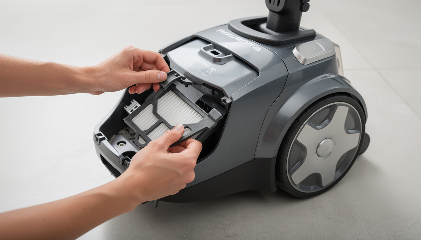 découvrez comment changer facilement le filtre de votre aspirateur rowenta silence force grâce à notre guide étape par étape, pour maintenir une performance optimale et prolonger la durée de vie de votre appareil.