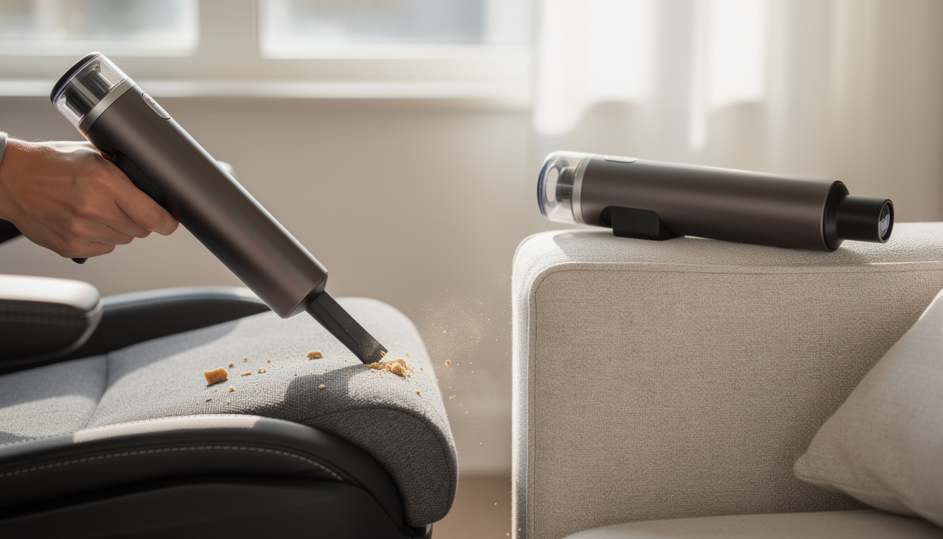 découvrez l'aspirateur à main, un outil pratique et léger pour un nettoyage ciblé et efficace de toutes les surfaces difficiles d'accès.